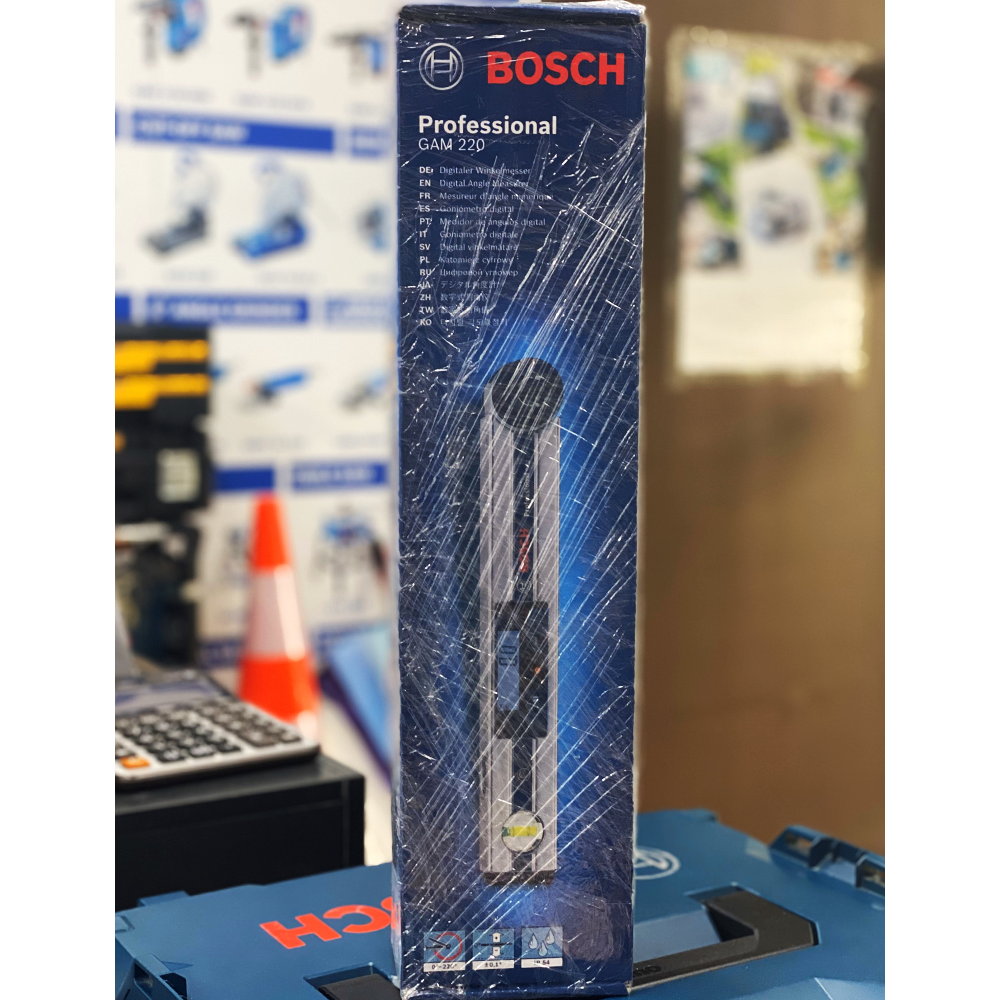 Bosch GAM 220 Digital Angle Finder (0-220°) 40cm (Open Seal) | Discounts by KHM Megatools Corp. Bosch GAM 220 Digital Angle Finder (0-220°) 40cm (Open Seal) | Discounts by KHM Megatools Corp.